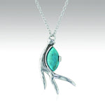 Earth and Antler Turquoise Necklace by Pursue the Wild - Sold at LivInOutdoors